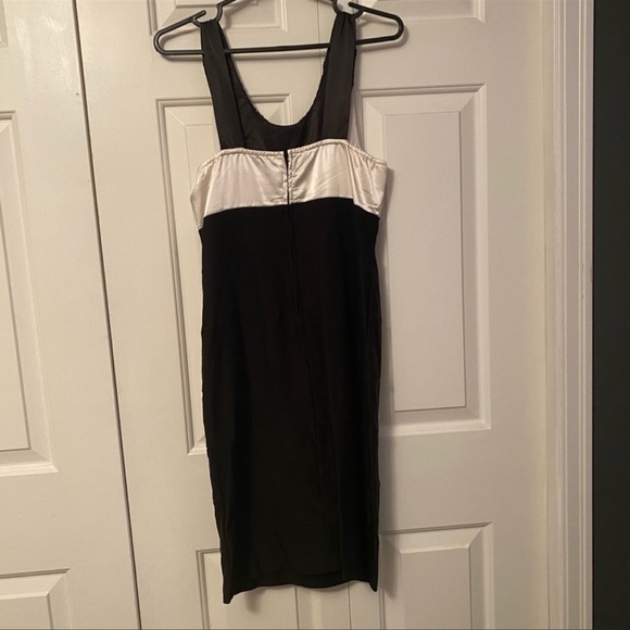 B&W Neck Embellishment Dress - Picture 8 of 8